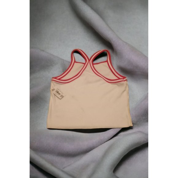 NWT Flirtitude Active White Cropped Tank Top  Women's Size Large - Picture 3 of 6